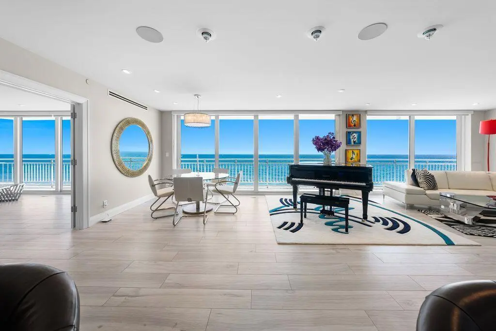 Living Area at 2150 N Ocean Boulevard 4-s, Boca Raton