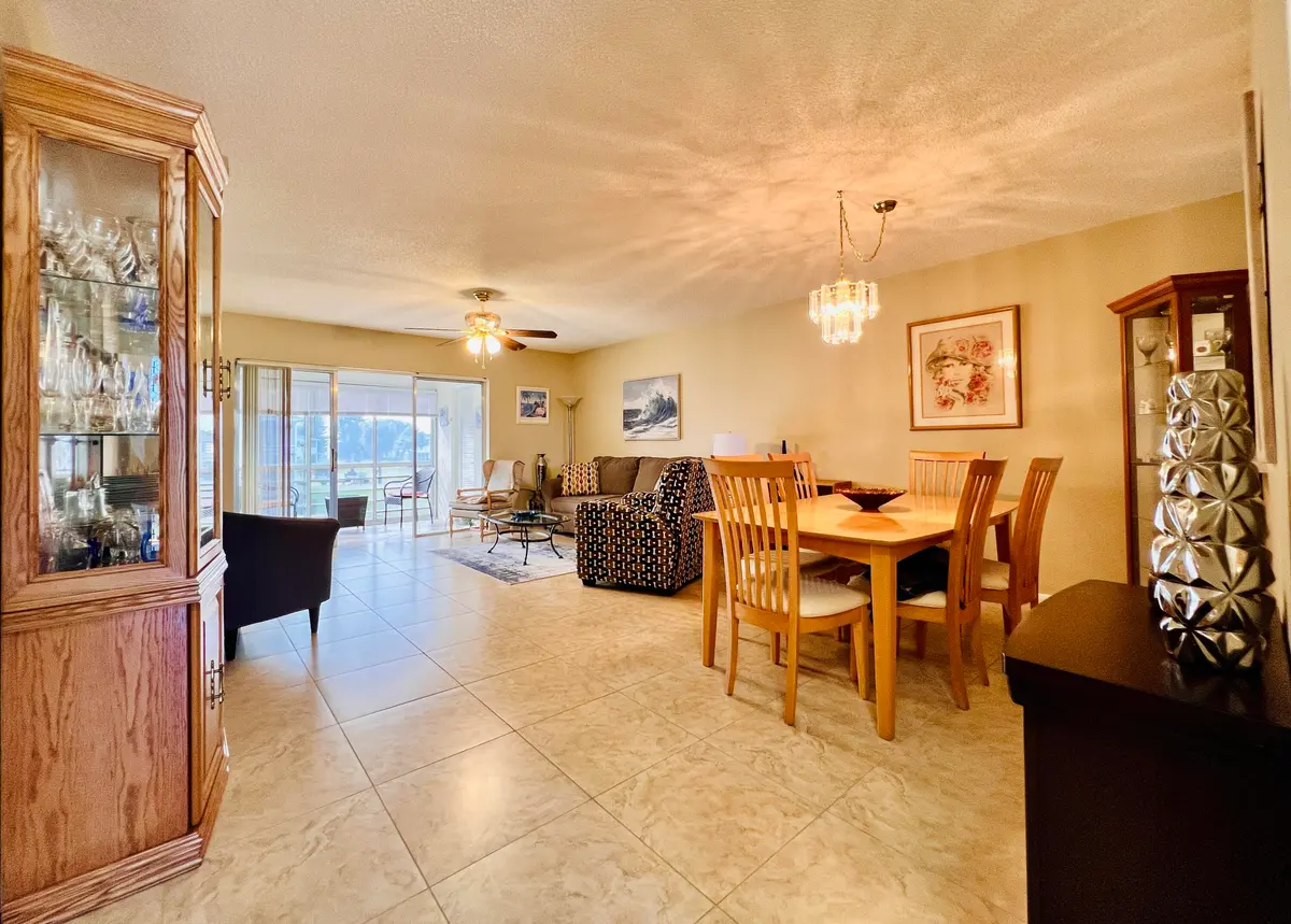 Living Area to Lanai at 203 Oxford 500, West Palm Beach