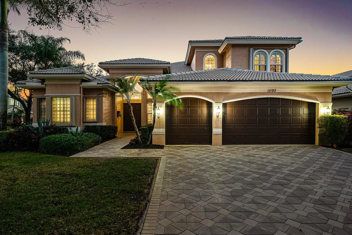 Front Twilight at 11193 Brandywine Lake Way, Boynton Beach