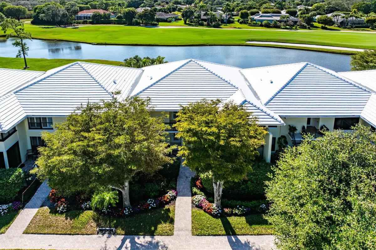 Aerial view at 3611 Quail Ridge Drive Bobwhite A, Boynton Beach