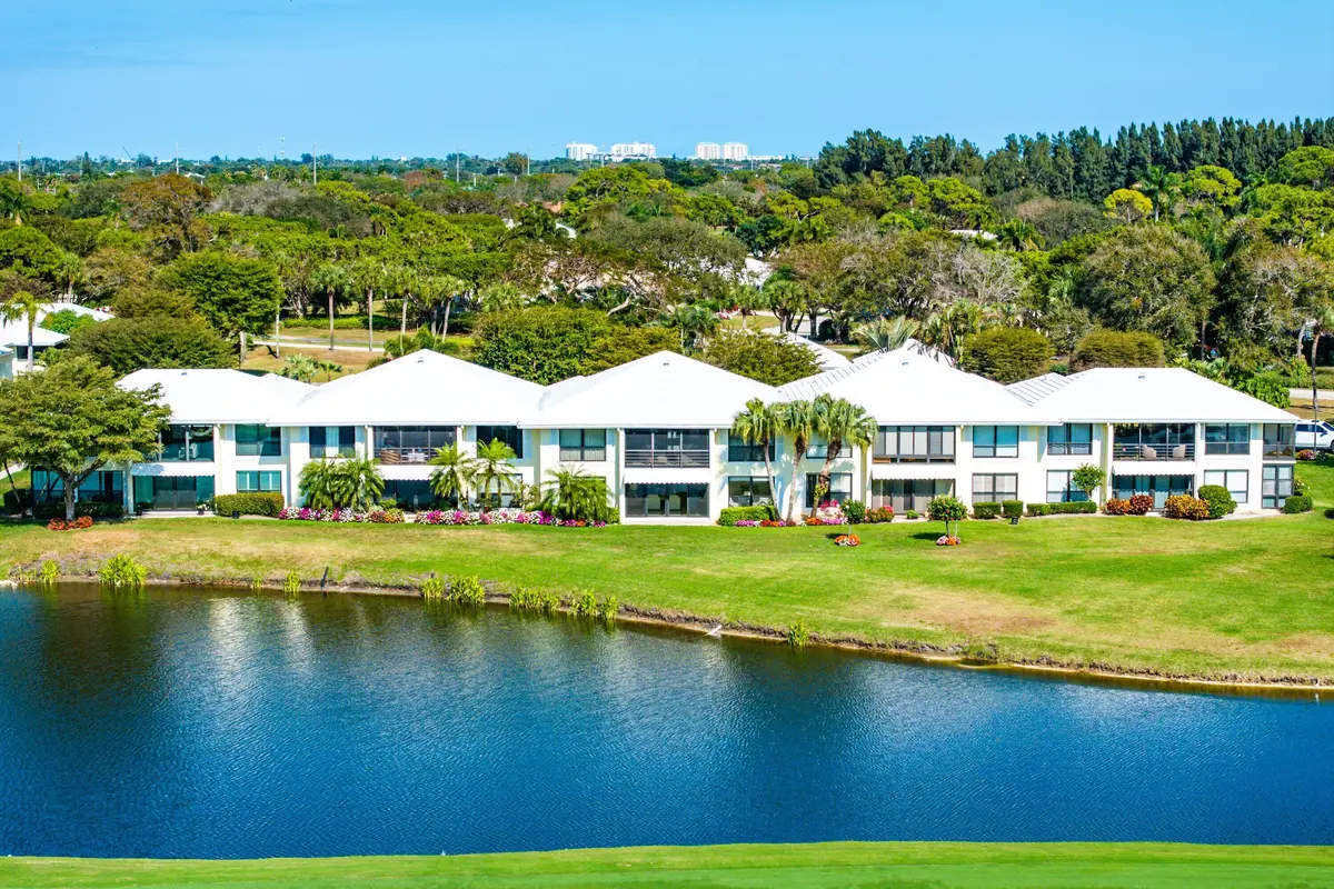 Aerial view at 3611 Quail Ridge Drive Bobwhite A, Boynton Beach