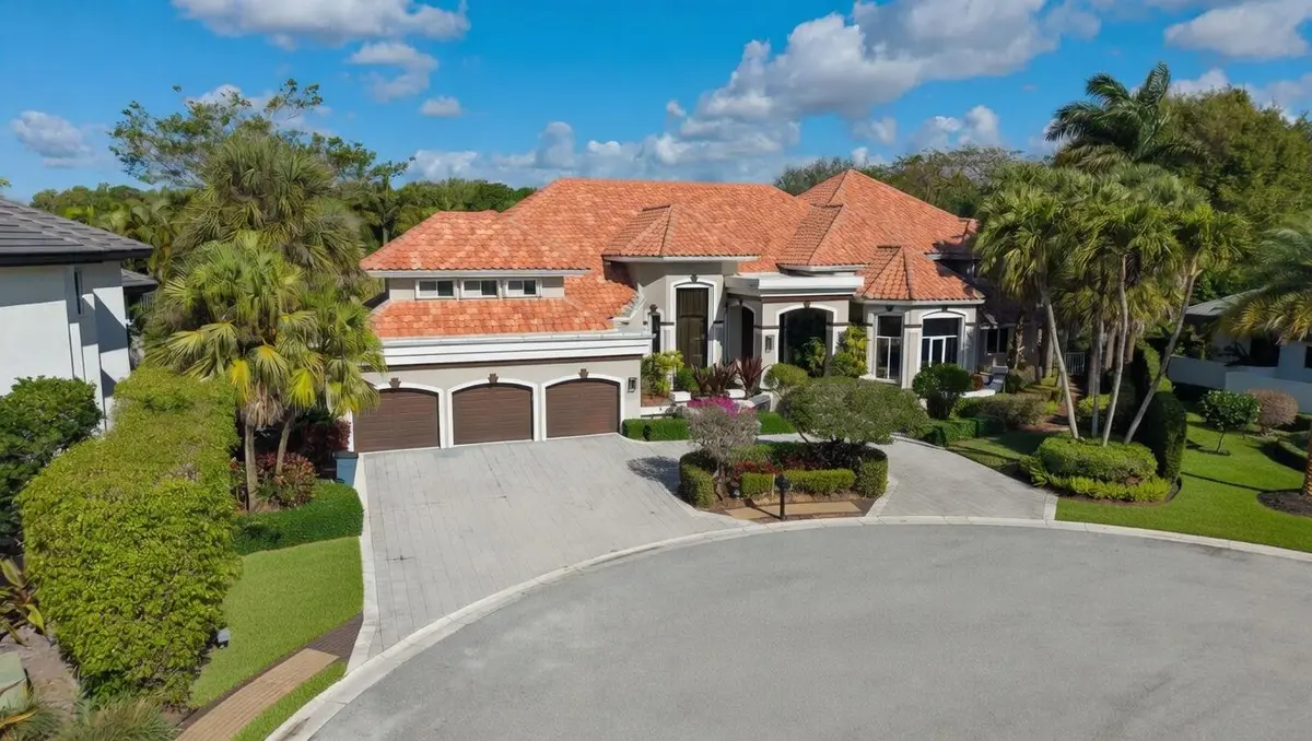 02_Aerial_Front_Curb_Appeal at 17079 Darlington Court, Boca Raton