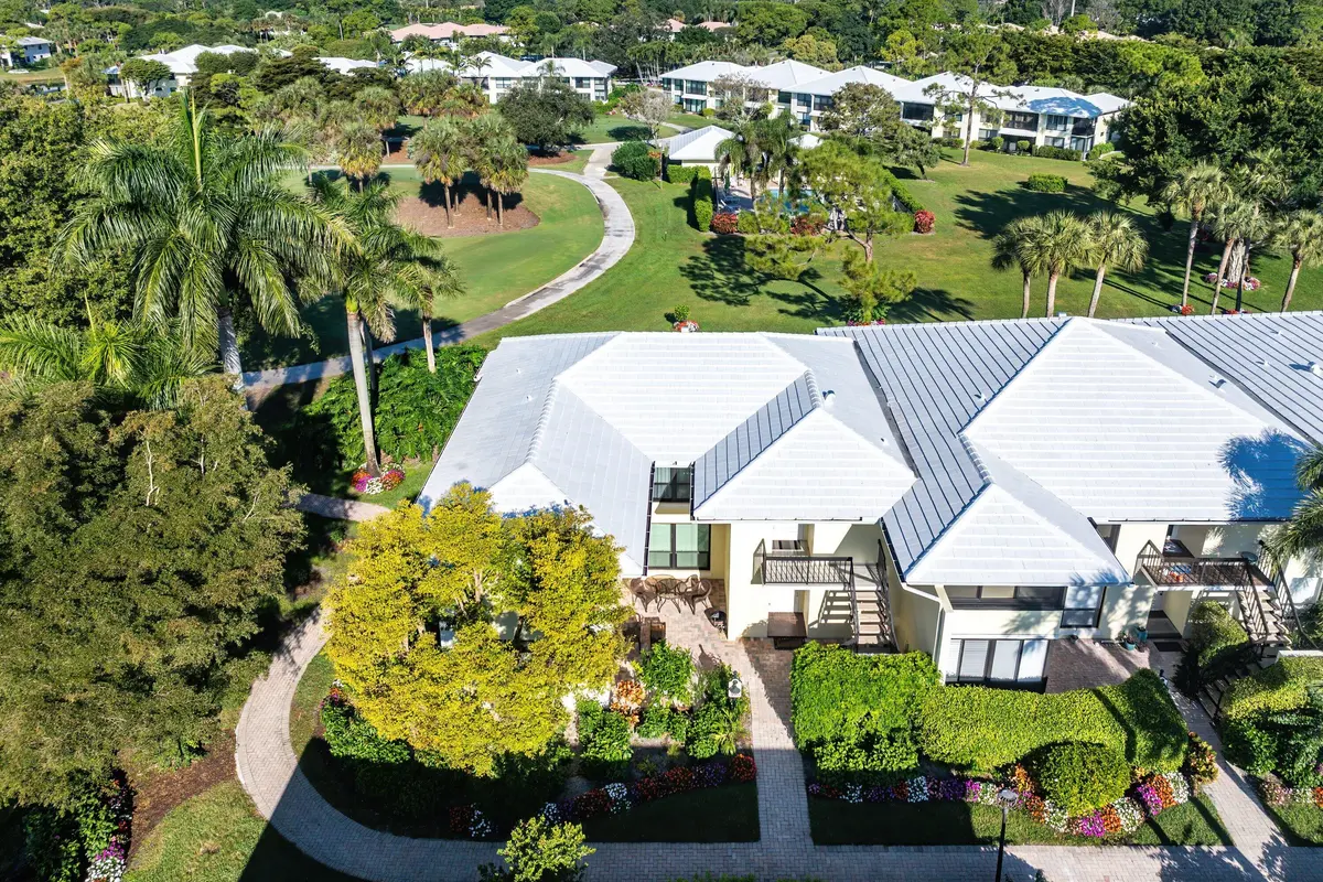 Aerial view at 3667 Quail Ridge Drive Bobwhite B, Boynton Beach
