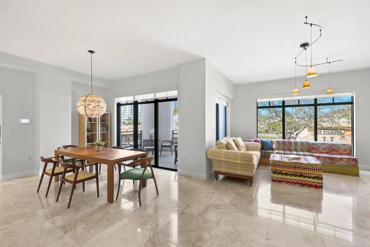 Spacious Living and Dining Area at 200 E Palmetto Park Road 19, Boca Raton
