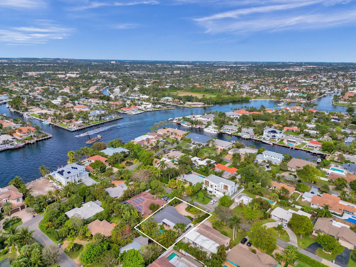 Aerial View at 3204 Robbins Road, Pompano Beach