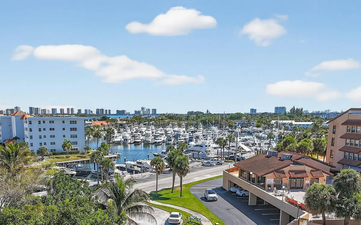 Balcony View to Marina at 1036 Us Highway One 419, North Palm Beach
