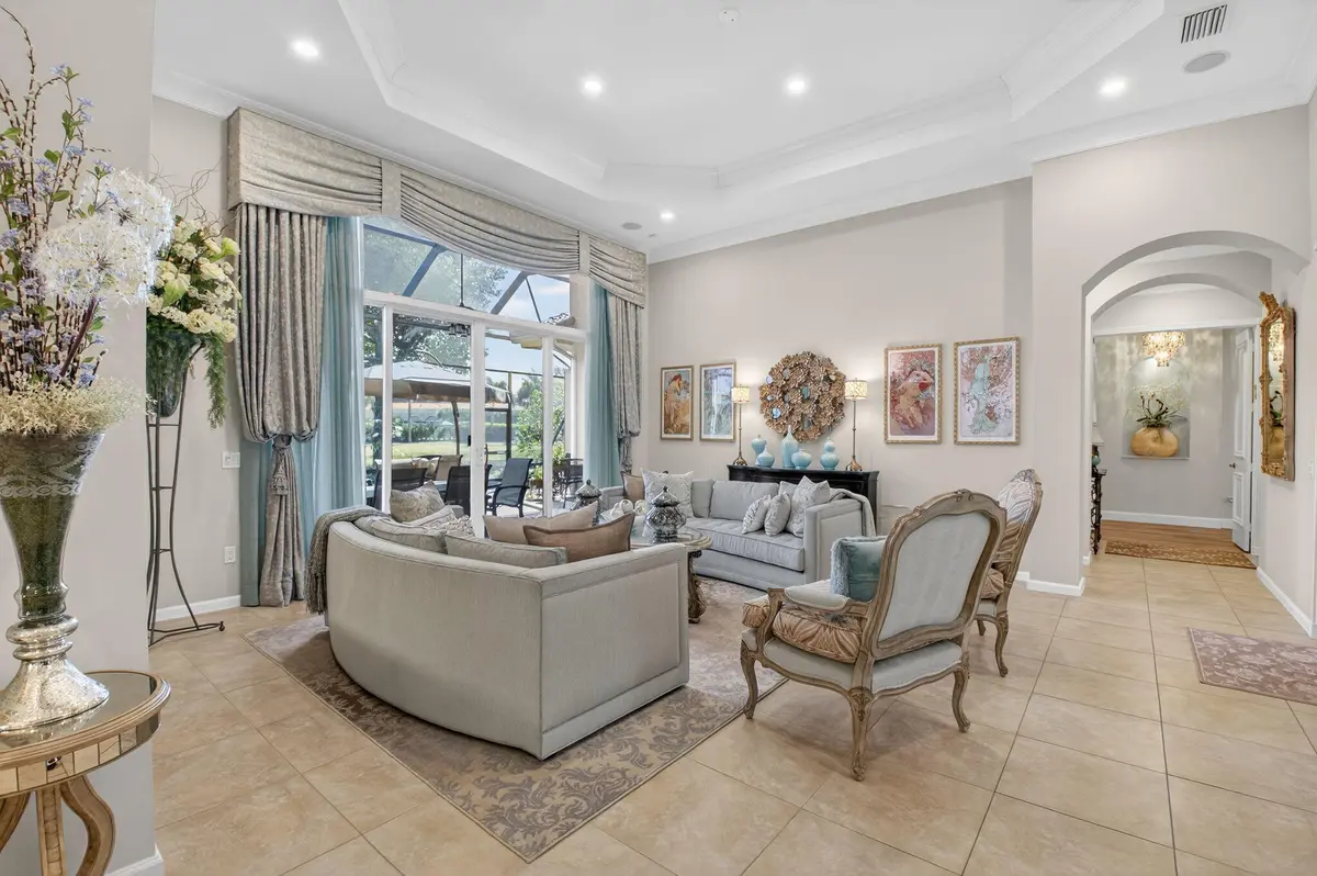 Beautiful details in Living Room at 13230 Avila Beach Cove, Delray Beach