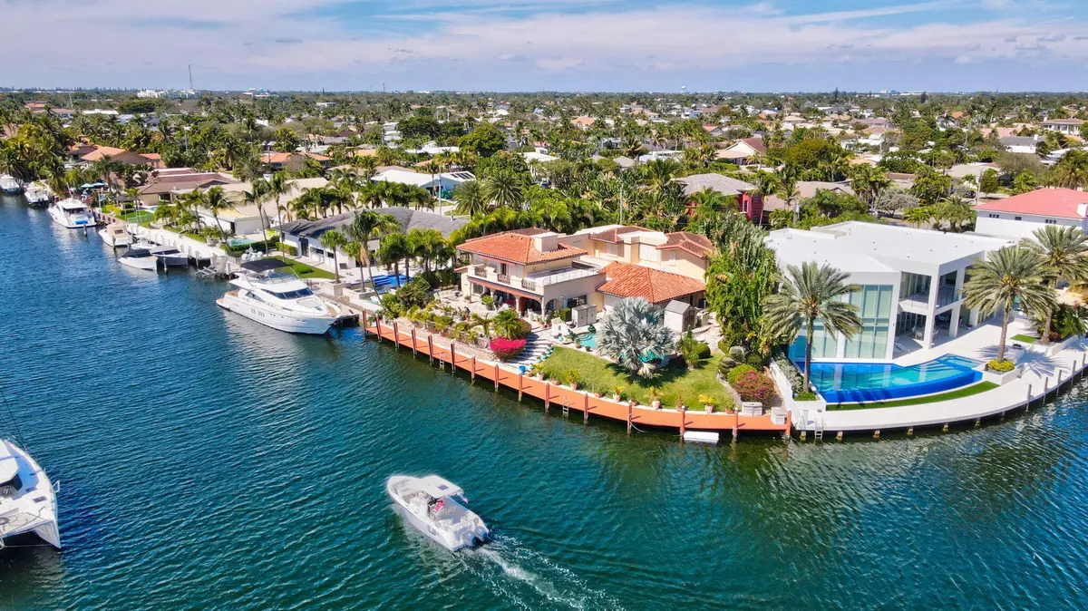 Aerial at 2850 NE 44th Street, Lighthouse Point