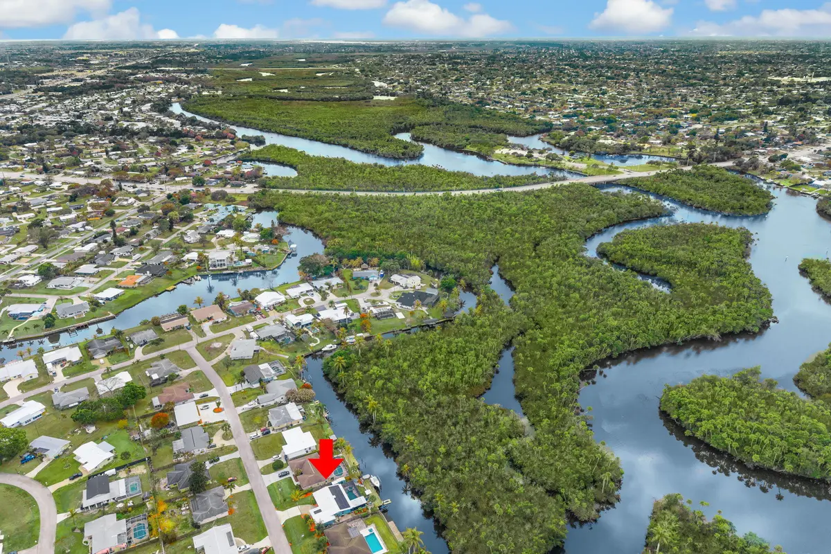 Aerial - St Lucie River at 310 Holly Avenue, Port St. Lucie