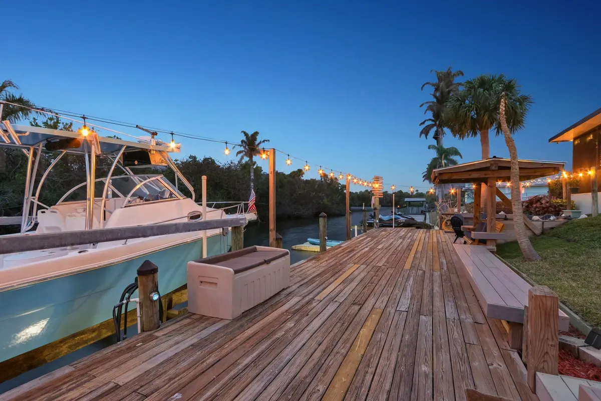 Private dock at 310 Holly Avenue, Port St. Lucie