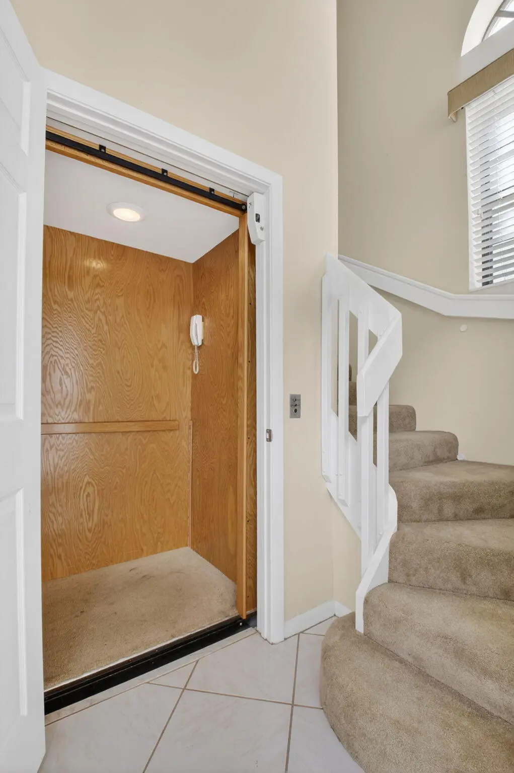 Private Elevator and Staircase at 5253 Brisata Circle L, Boynton Beach