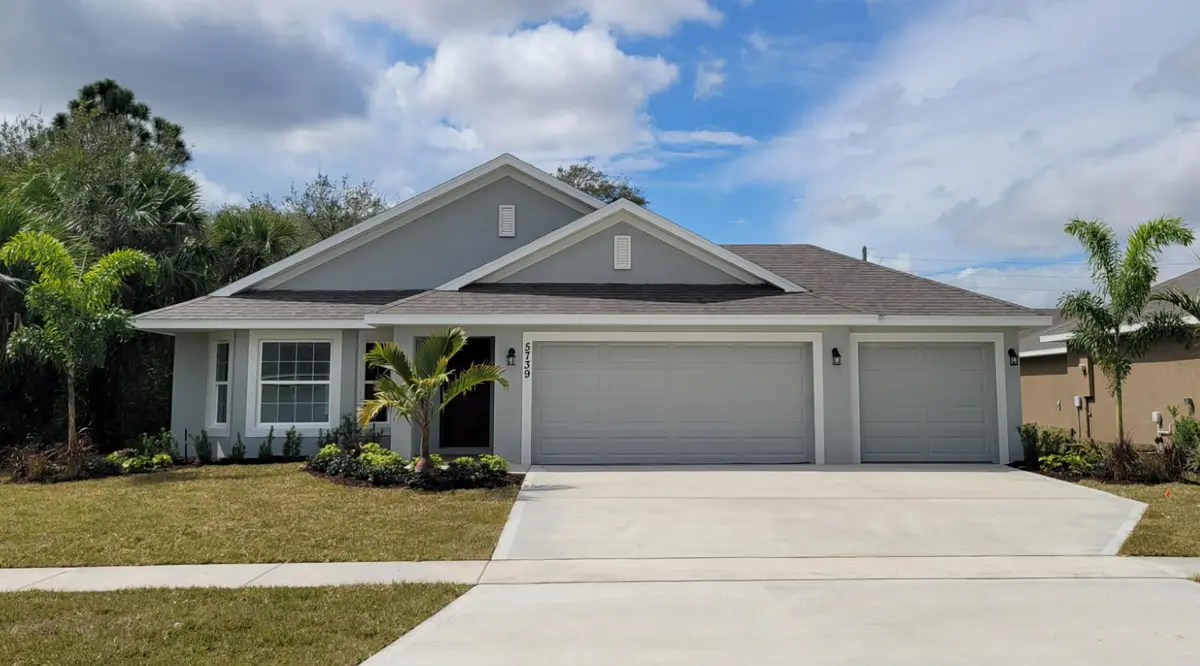 Front Elevation at 5739 Waterstone Boulevard, Fort Pierce