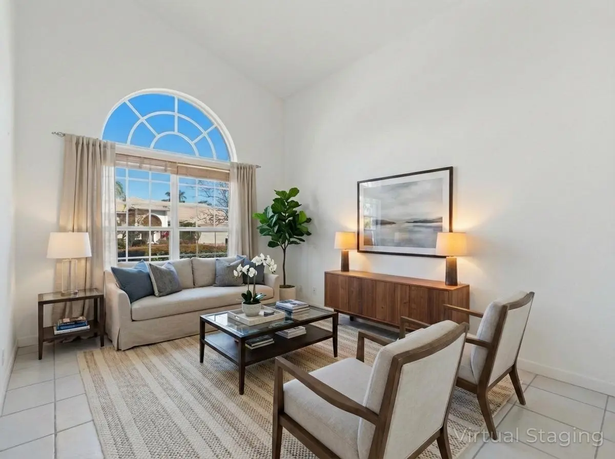 Living Staged at 7123 Brunswick Circle, Boynton Beach