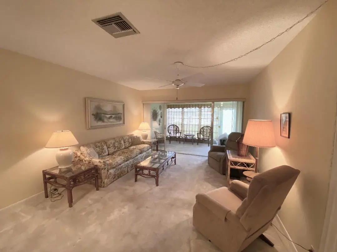 Living room at 2331 Croton Lane B, Delray Beach
