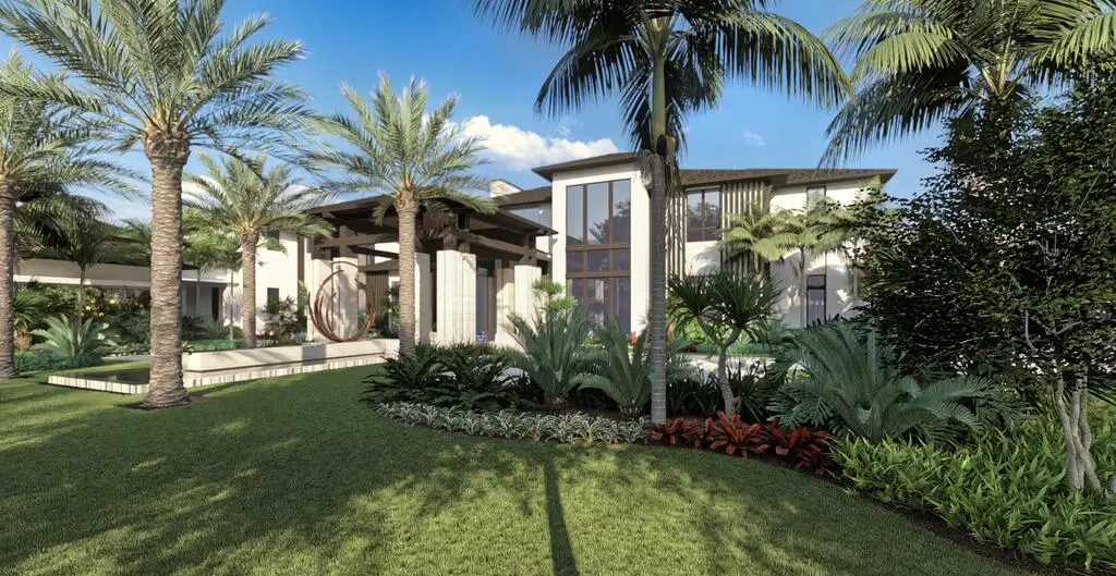 Front Elevation at 215 Bears Club Drive, Jupiter