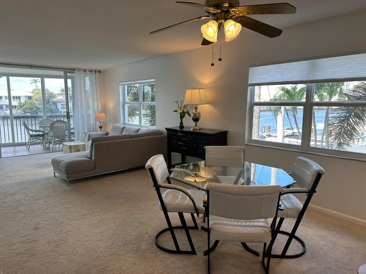 dining area at 3310 S Ocean Boulevard 225-D, Highland Beach