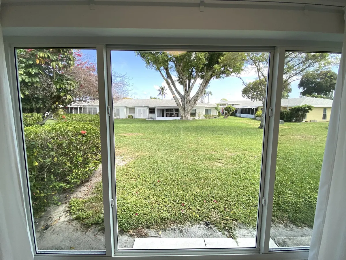 View out from FLorida room at 1110 Cactus Terrace D, Delray Beach