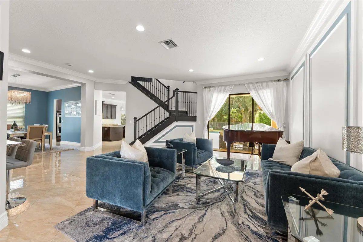 Living Room at 16945 Bridge Crossing Circle, Delray Beach