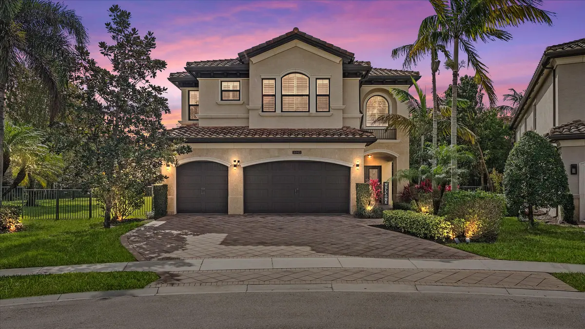 Twilight Exterior at 16945 Bridge Crossing Circle, Delray Beach