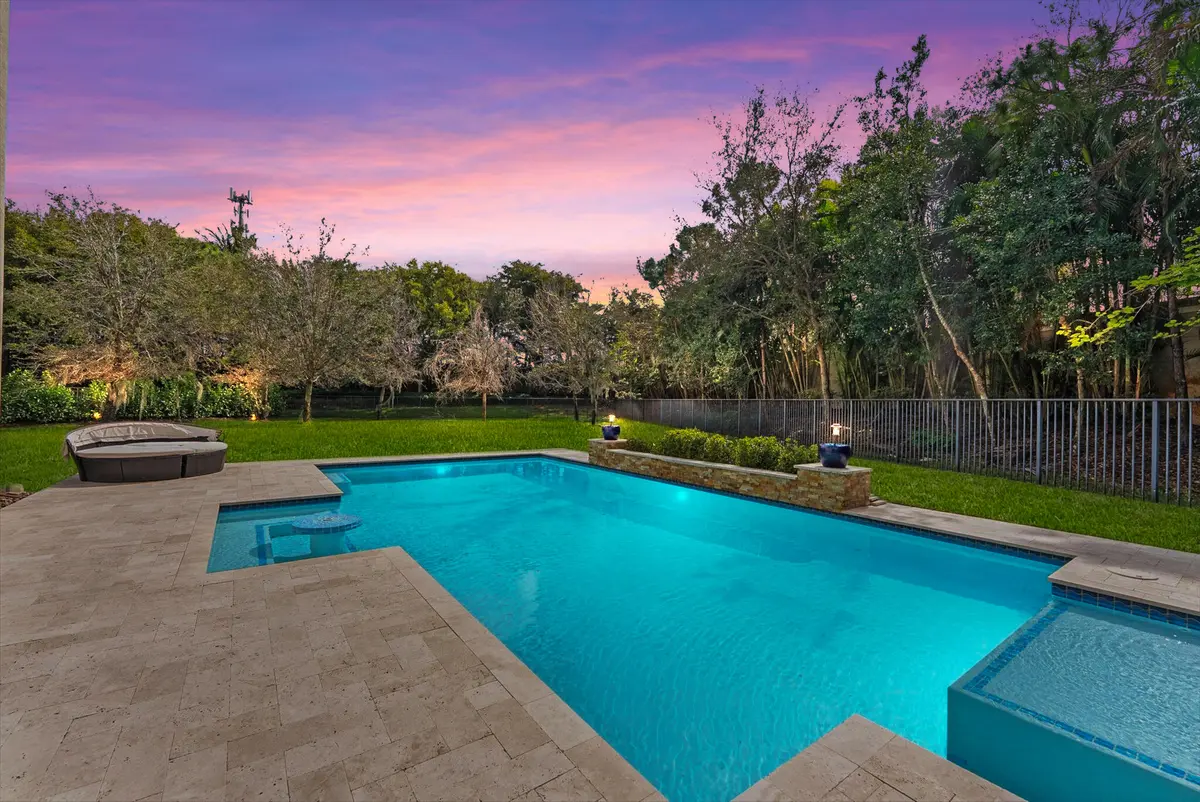 Twilight Pool at 16945 Bridge Crossing Circle, Delray Beach