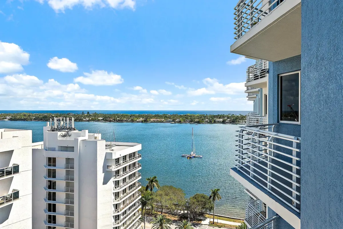 The view from a penthouse for sale in West Palm Beach