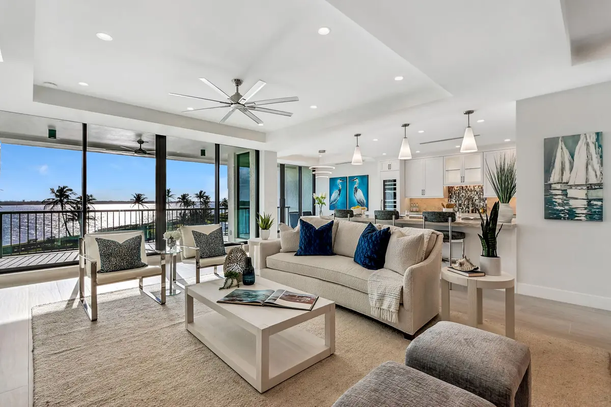 Living room at 2818 SE Dune Drive 2307, Stuart