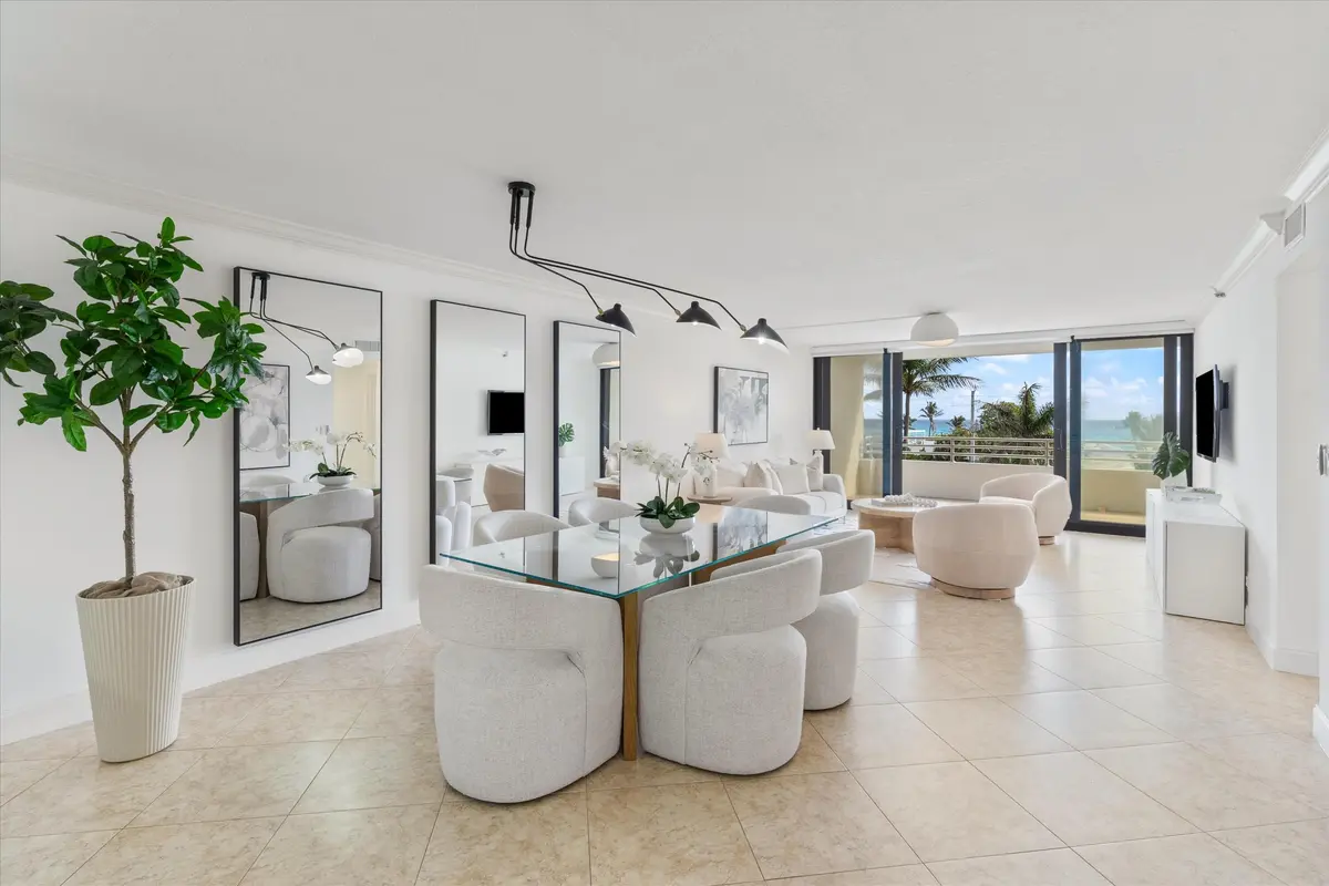 LIVING & DINING at 3450 S Ocean Boulevard 401, Highland Beach