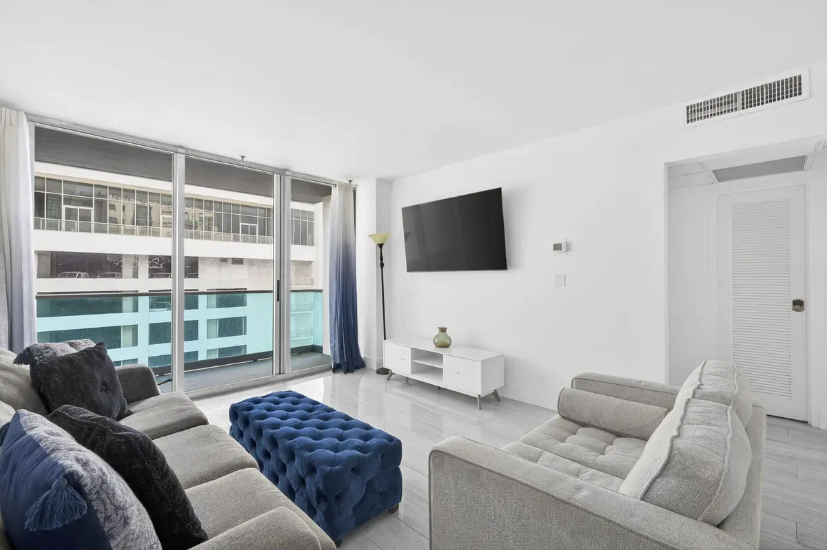 Living Room at 4001 S Ocean Drive 11f, Hollywood