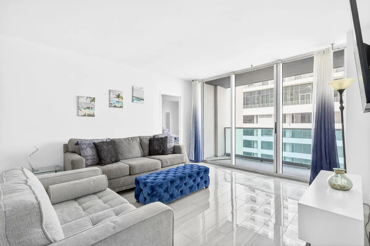 Living Room at 4001 S Ocean Drive 11f, Hollywood