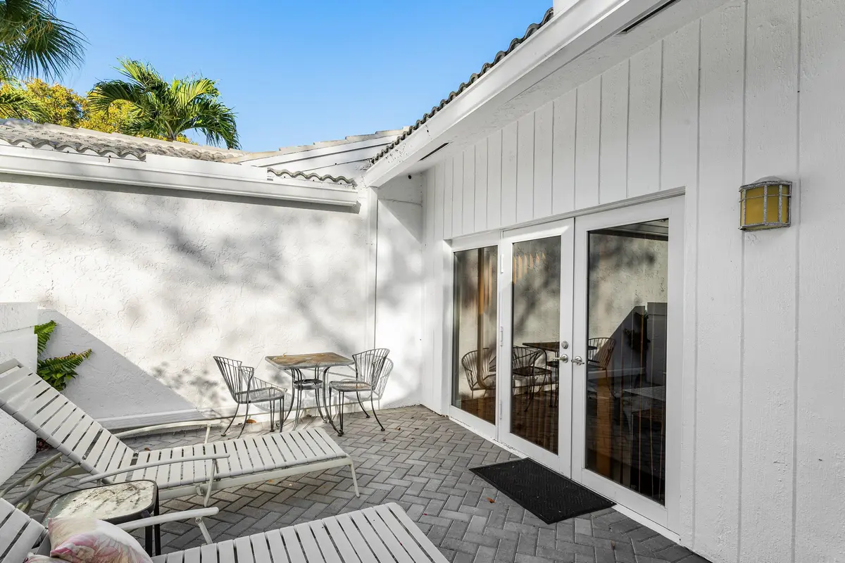 Guest Patio at 24 Cambridge Drive, Boynton Beach