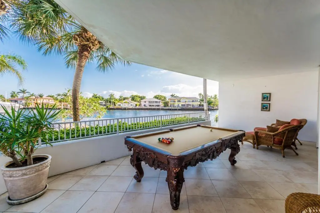 Intracoastal Pool Table Entertainment at 3100 NE 47th Court Townhome 2, Fort Lauderdale