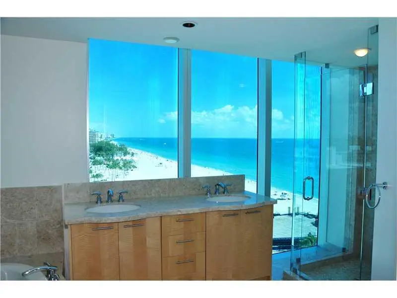 Bathroom. at 1200 Holiday Drive 1001, Fort Lauderdale