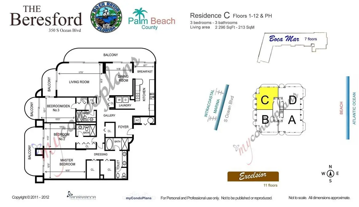 Photo 6 at 350 S Ocean Boulevard 5C, Boca Raton