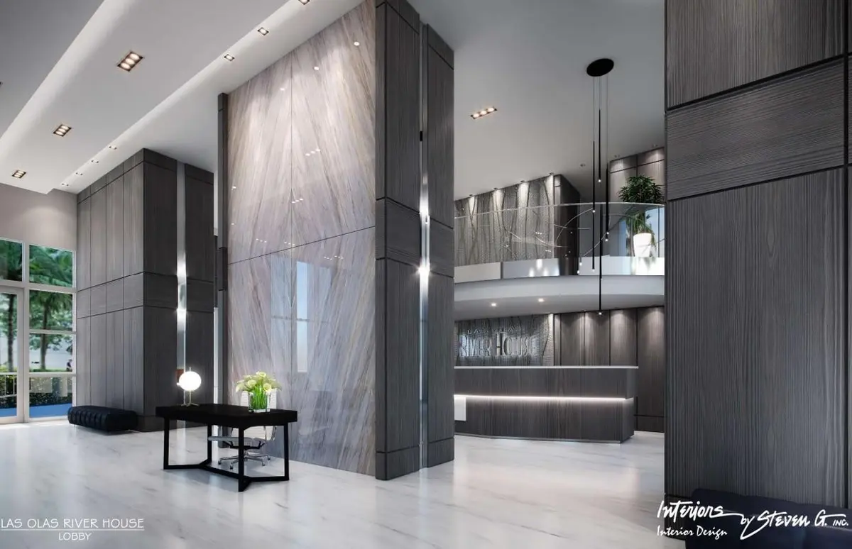 Lobby at 333 Las Olas Way 1009, Fort Lauderdale