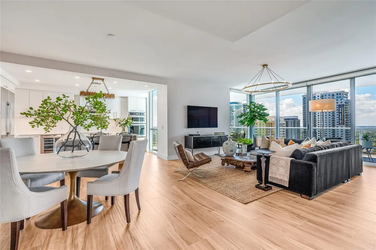 Open Living Area at 100 E Las Olas Boulevard 2604, Fort Lauderdale