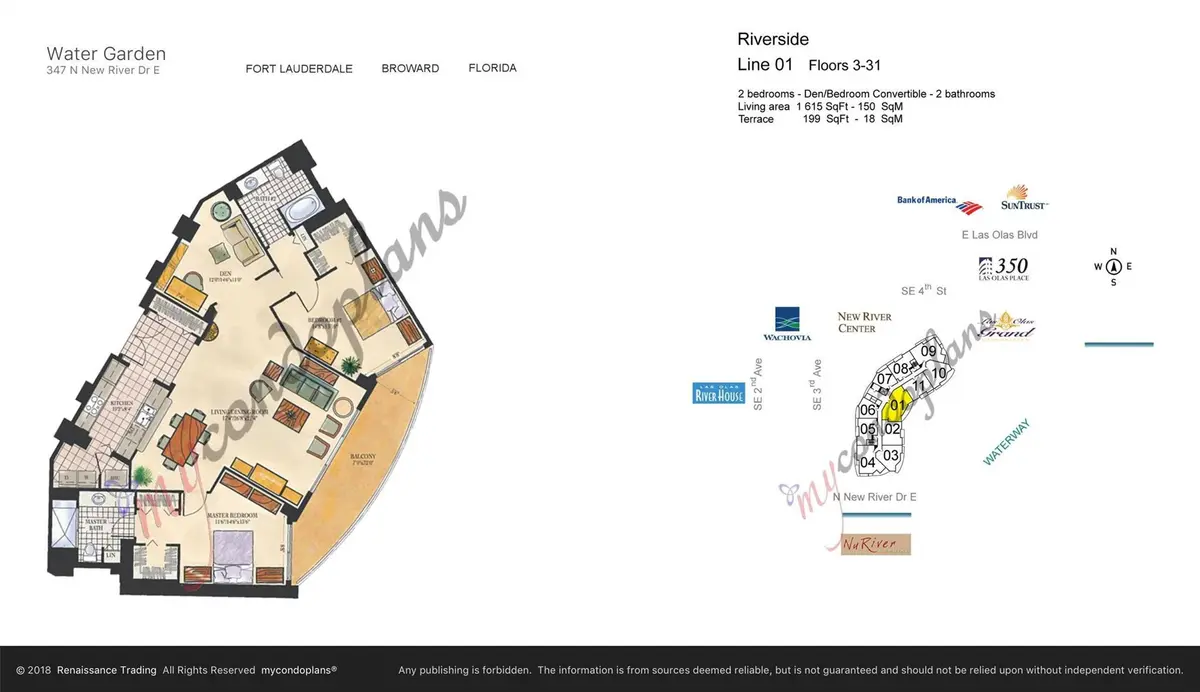 Photo 3 at 347 N New River Drive 2201, Fort Lauderdale