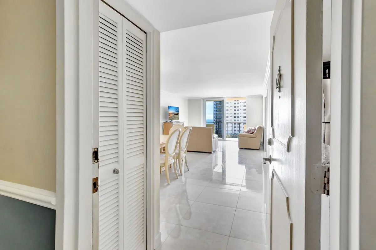 Entrance into apt with ocean views at 2000 S Ocean Boulevard 7J, Lauderdale-By-The-Sea