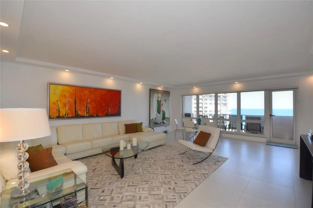 LIVING ROOM at 4900 N Ocean Boulevard 1212, Lauderdale-By-The-Sea