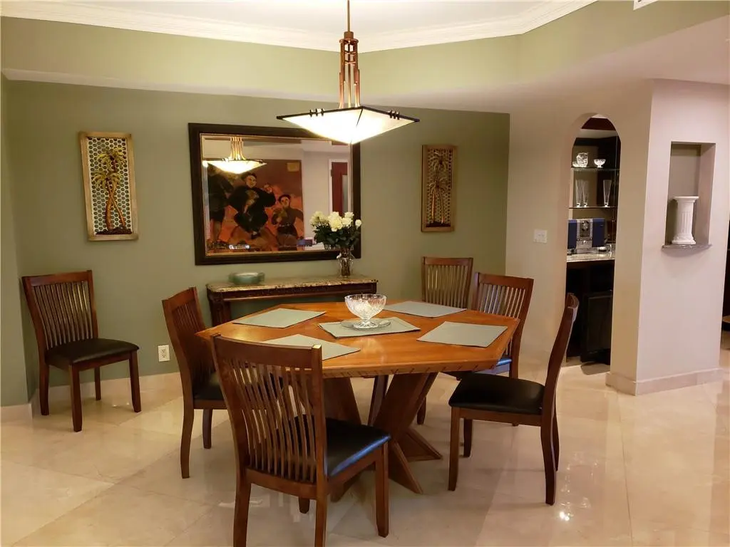 Dining room at 3200 N Ocean Bl 407, Fort Lauderdale