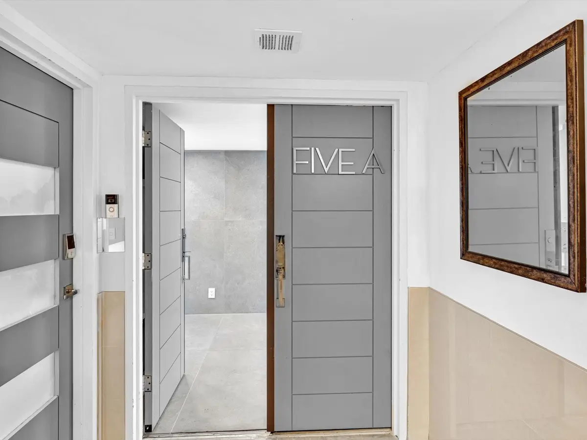 SOLID WOOD DOUBLE DOOR ENTRY at 4300 N Ocean Boulevard 5A, Fort Lauderdale
