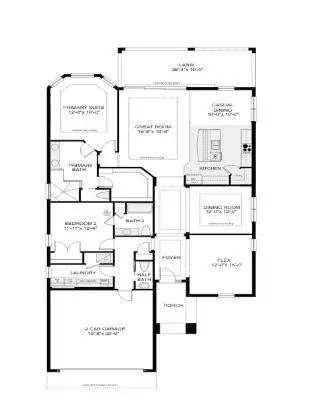 Floor Plan at 13504 SW Shinnecock Drive, Port St. Lucie