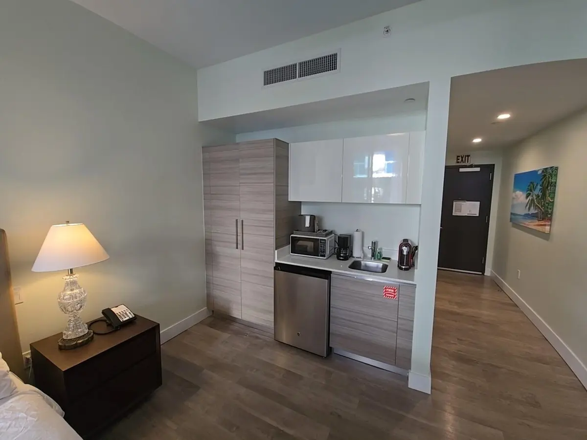 Closet and Kitchenette at 777 N Ocean Drive S407, Hollywood