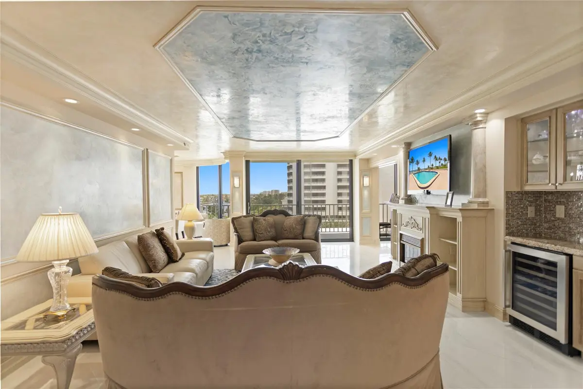 Living Room/Wet Bar at 2917 S Ocean Boulevard 501, Highland Beach