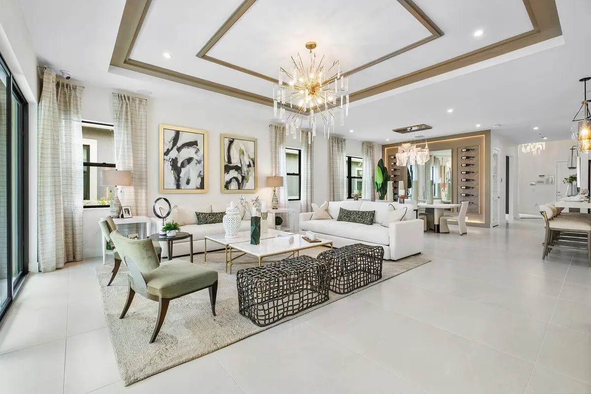 Great room- Model home not actual home at 12573 Solana Bay Circle, Palm Beach Gardens