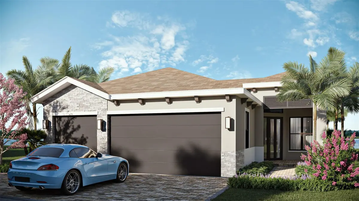 Coastal design elevation at 12573 Solana Bay Circle, Palm Beach Gardens