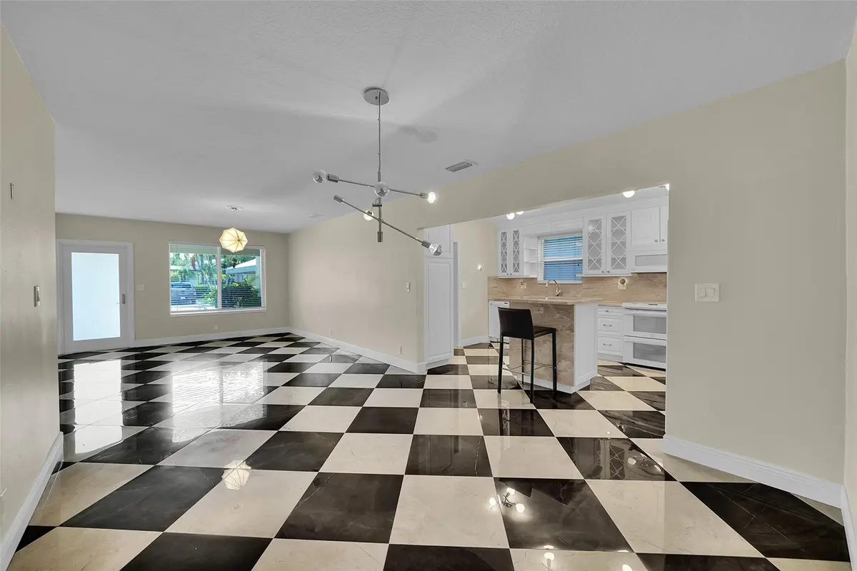 Living room, kitchen at 1107 Adams Street, Hollywood