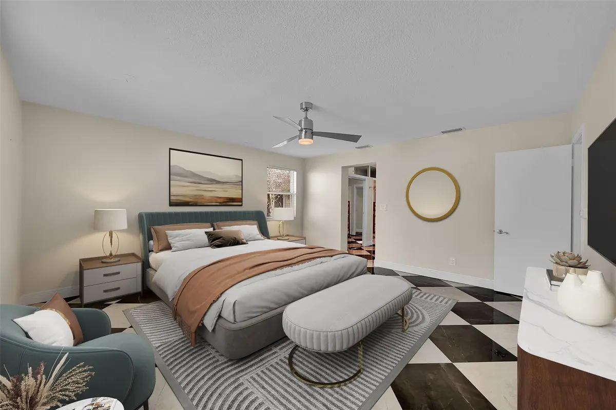 Primary bedroom at 1107 Adams Street, Hollywood
