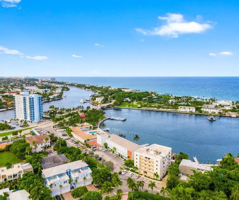 Aerial View at 2508 Bay Drive 209, Pompano Beach