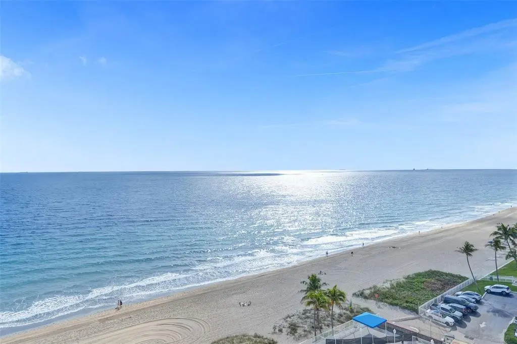 View from enclosed balcony at 3900 N Ocean Drive 10f, Lauderdale-By-The-Sea