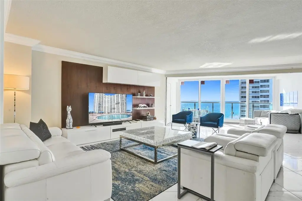 Living area at 3900 N Ocean Drive 10f, Lauderdale-By-The-Sea